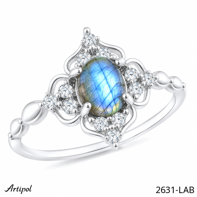Ring 2631-LAB with real Labradorite