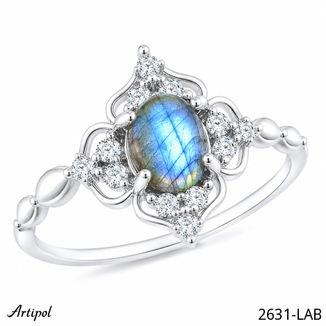 Bague 2631-LAB en Labradorite véritable