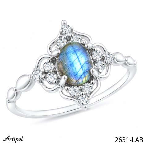 Ring 2631-LAB with real Labradorite
