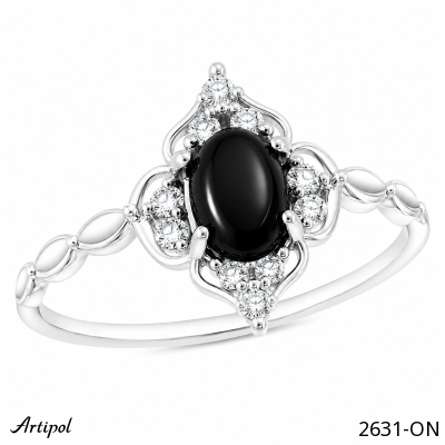 Ring 2631-ON with real Black Onyx