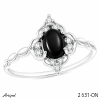 Bague 2631-ON en Onyx noir véritable