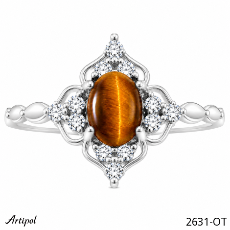 Ring 2631-OT mit echter Tigerauge