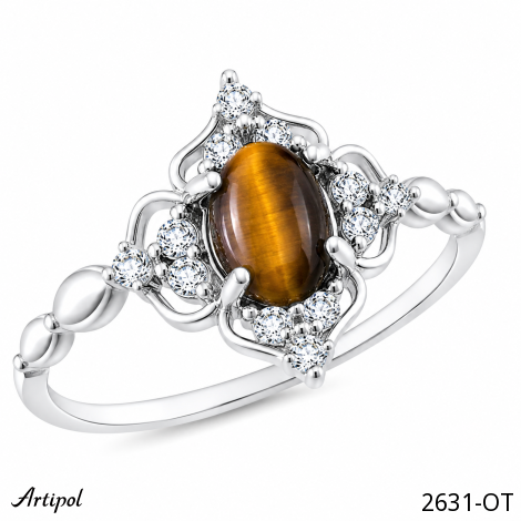 Ring 2631-OT mit echter Tigerauge