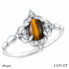 Bague 2631-OT en Oeil de tigre véritable