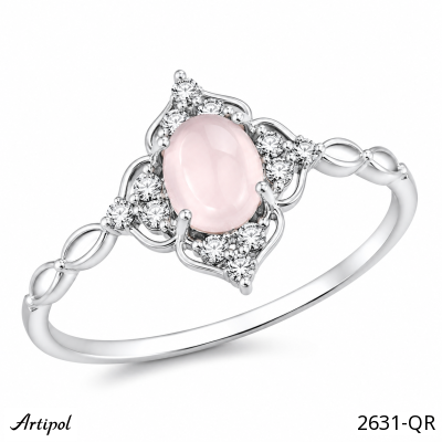 Bague 2631-QR en Quartz rose véritable