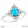 Ring 2631-TQ mit echter Türkis