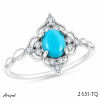Ring 2631-TQ with real Turquoise