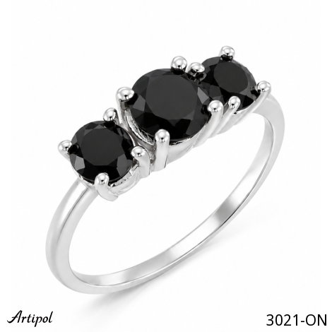 Ring 3021-ON with real Black Onyx