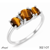 Bague 3021-OT en Oeil de tigre véritable
