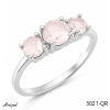 Ring 3021-QR mit echter Rosenquarz