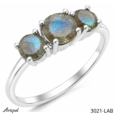 Bague 3021-LAB en Labradorite véritable