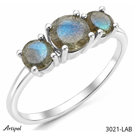 Ring 3021-LAB with real Labradorite