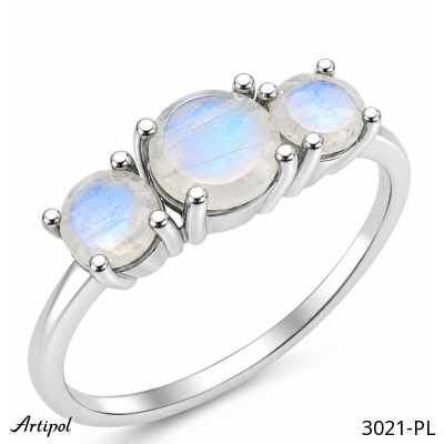 Ring 3021-PL with real Moonstone