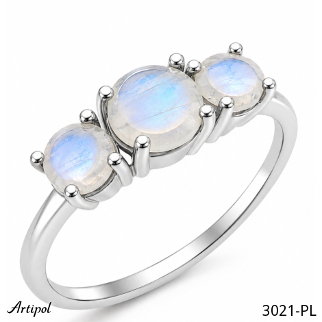 Ring 3021-PL with real Moonstone