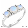 Ring 3021-PL with real Moonstone