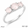 Bague 3021-QR en Quartz rose véritable