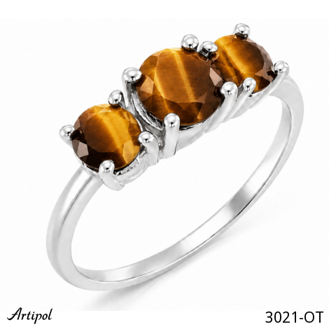Ring 3021-OT mit echter Tigerauge