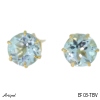 Earrings EF03-TBV with real Blue topaz