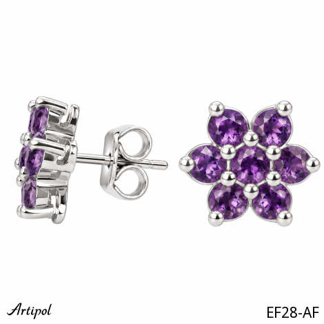 Earrings EF28-AF with real Amethyst