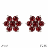 Earrings EF28-G with real Garnet