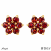 Earrings EF28-GV with real Garnet