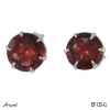 Earrings EF03-G with real Garnet