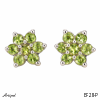 Boucles d'oreilles EF28-P en Péridot véritable