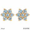 Earrings EF28-TBV with real Blue topaz