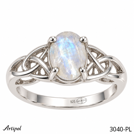 Bague 3040-PL en Pierre de lune véritable