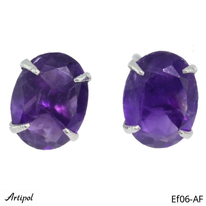 Earrings EF06-AF with real Amethyst
