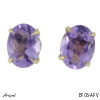 Earrings EF06-AFV with real Amethyst