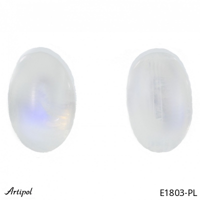 Boucles d'oreilles E1803-PL en Pierre de lune véritable
