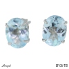 Earrings EF06-TB with real Blue Topaz