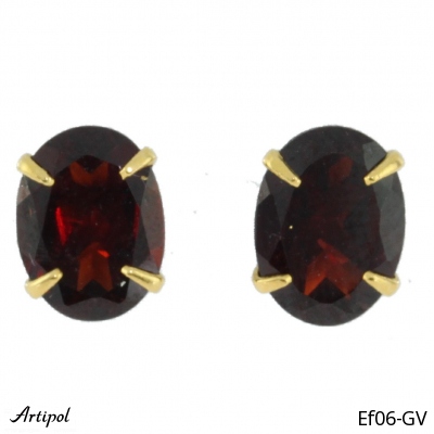 Earrings EF06-GV with real Garnet