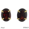 Earrings EF06-GV with real Garnet