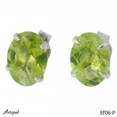 Boucles d'oreilles EF06-P en Peridot véritable