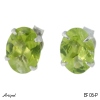 Earrings EF06-P with real Peridot