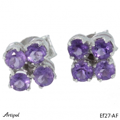 Boucles d'oreilles EF27-AF en Amethyste véritable