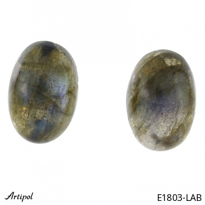 Earrings E1803-LAB with real Labradorite