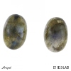Earrings E1803-LAB with real Labradorite
