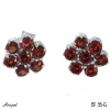 Ohrringe EF36-G mit echter Granat