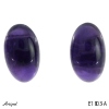 Earrings E1803-A with real Amethyst
