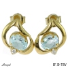 Earrings EF39-TBV with real Blue topaz