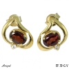 Boucles d'oreilles EF39-GV en Grenat véritable