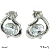 Boucles d'oreilles EF39-AQ en Aigue-marine véritable