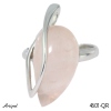 Ring 4601-QR with real Rose quartz