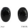 Earrings E1803-ON with real Black Onyx