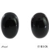 Earrings E1803-ON with real Black onyx