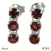 Earrings EF30-G with real Garnet