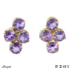 Earrings EF32-AFV with real Amethyst
